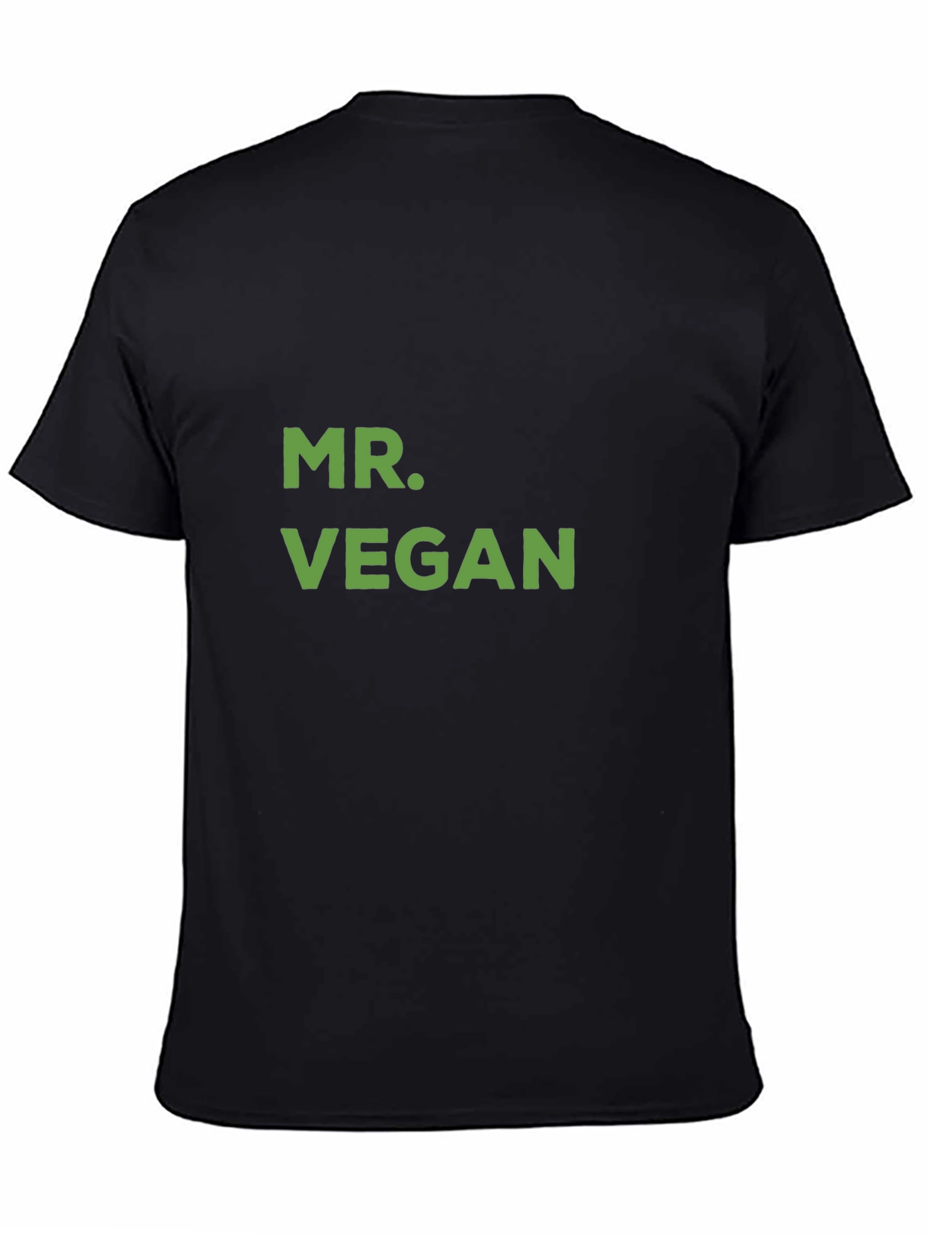 Mr. Vegan Graphic Tee - Black Cotton T-Shirt