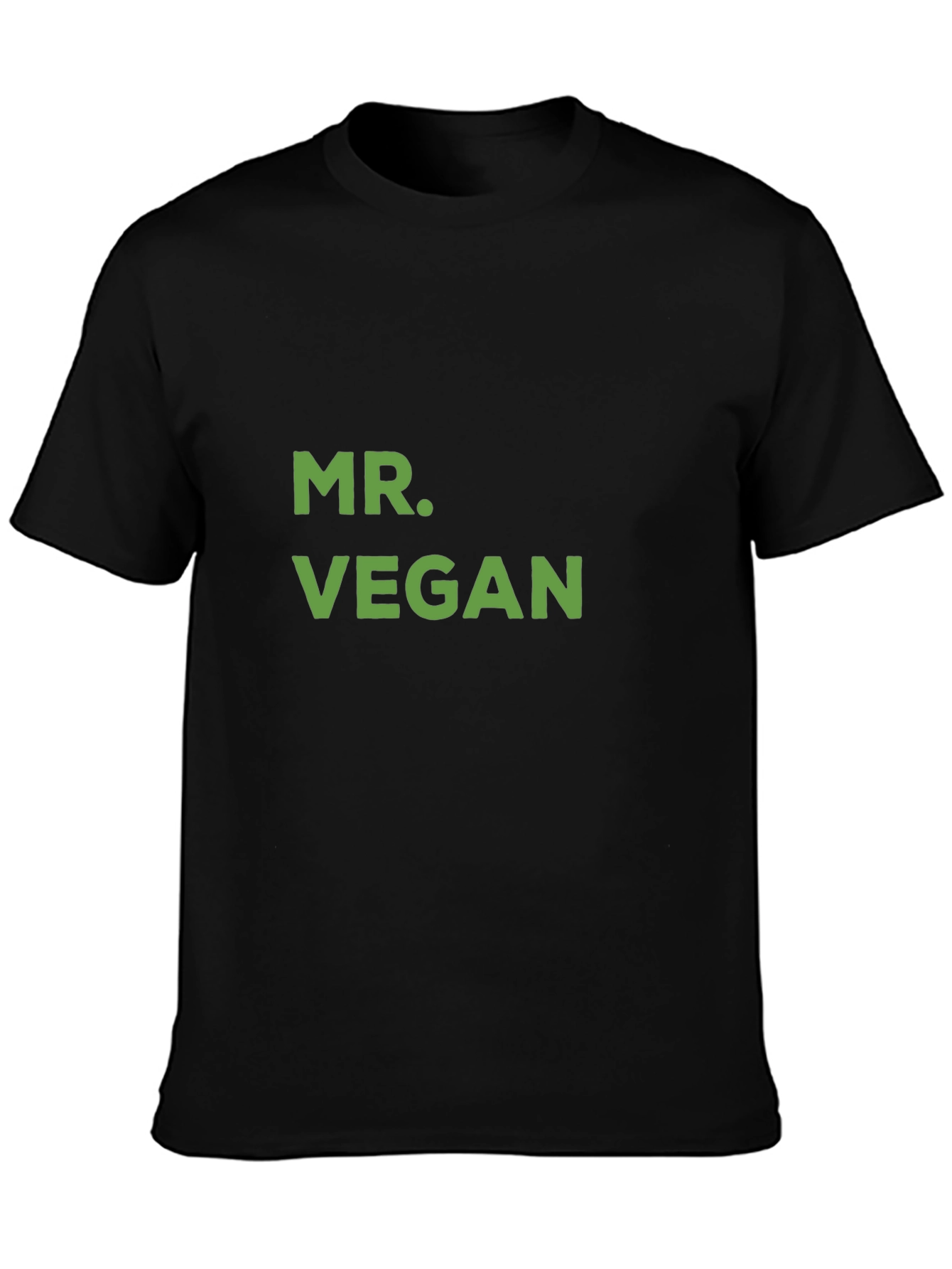 Mr. Vegan Graphic Tee - Black Cotton T-Shirt