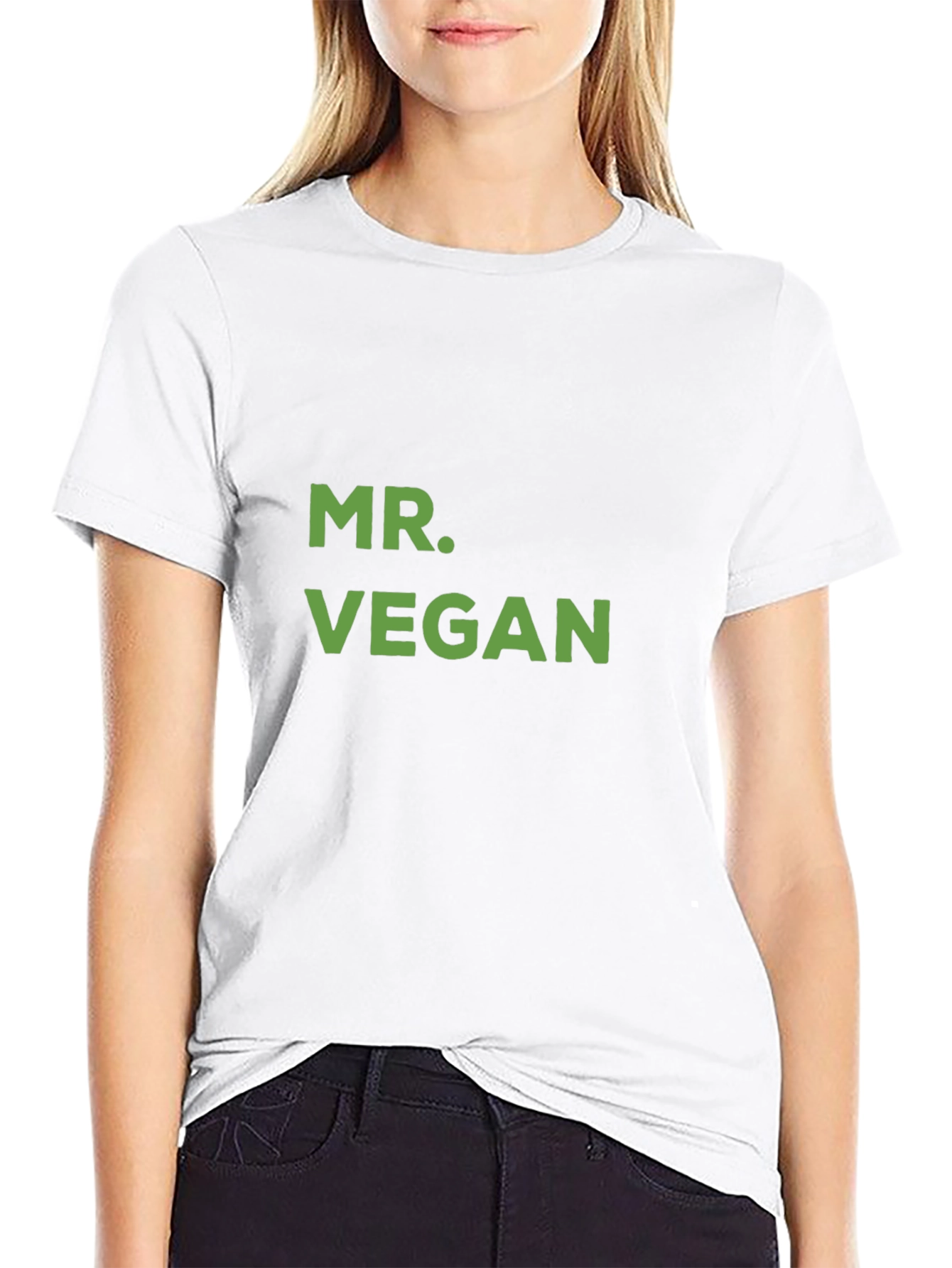 Mr. Vegan Graphic Tee - Black Cotton T-Shirt