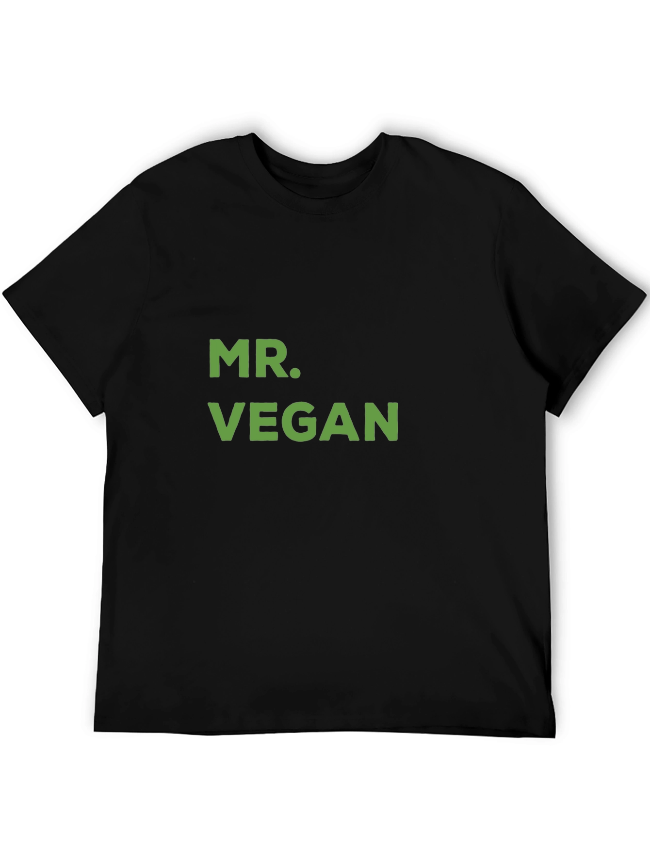 Mr. Vegan Graphic Tee - Black Cotton T-Shirt